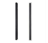 LANTANB Lámpara de pared minimalista larga para exteriores, resistente al agua, con fondo de pared, LED decorativa, para puerta de villa, iluminación de patio