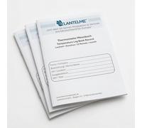 Lantelme 3 cuadernos de documentación de termómetro DIN A5, registro de temperatura, 12 meses de duración, 3 mediciones diarias, para frigorífico y congelador