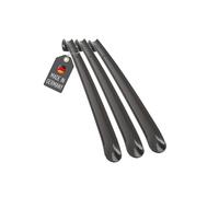 Lantelme Calzador de 50 cm | 3 unidades | con selección de colores | plástico | largo y estable (Negro)