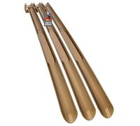 Lantelme Calzador de 65 cm | 3 unidades | con selección de colores | plástico | largo y estable (Oro)
