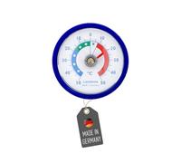 Lantelme Termómetro de frigorífico autoadhesivo con temperatura + - 50 °C, analógico, color azul, para congelador, congelador, frigorífico, frigorífico, bimetal, analógico (azul)