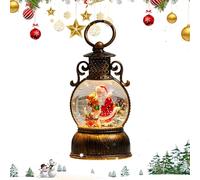 Lantern Christmas Globe Winter Decoration, Christmas Glitter Lantern, Sturdy Acrylic Material, Easy Display Mantel Table Ornament, Premium Gift for Teens Adults Family Friends 8,2 x 8,2 x 19 cm