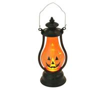 Lantern Light Pumpkin - LED Spooky Party Decor, Portable Fireplace Lamp