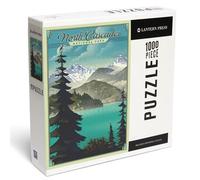Lantern Press Rompecabezas de 1000 piezas, Parque Nacional North Cascades, Washington, Litograph National Park Series