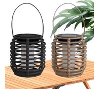 Lanterne A Energia Solare Da Esterno- 112g Lanterne Solare Giardino | Lanterna A Illuminazione Per Esterni 2 Pezzi Di Illuminazione Paesaggistica | Lanterna Da Cortile Per Giardino Cortile