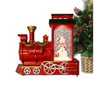 Lanterne Boule à Neige Noël - Train Vintage avec Lumières | Globe de Neige Éclairé pour Décorations de Noël | Pour Intérieur Cheminée Chambre Salon Bureau École Ferme Maison