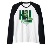 Lanterns HAL Jordan Big Name Camiseta Manga Raglan