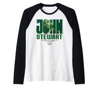 Lanterns John Stewart Big Name Camiseta Manga Raglan
