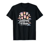 Lanterns of Hope - Camiseta de concienciación sobre el cáncer de Mama con Cinta Rosa Camiseta