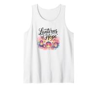 Lanterns of Hope Concientización sobre el cáncer de Mama Hombres Mujeres Camiseta sin Mangas