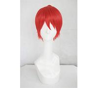 LanTing Cosplay Wig Assassination Classroom Akabane Karma Red Wigs Corta Styled Frauen Cosplay Party Fashion Anime Human Costume Full wigs Synthetic Haar Heat Resistant Fiber Style 9