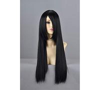LanTing Cosplay Wig Cosplay Full Wig Heat Resistant Fiber 60cm Gold Cosplay Party Fashion Anime Human Costume Full wigs Synthetic Haar Heat Resistant Fiber Black