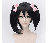 Lanting Cosplay Wig Lovelive Yazawa Niko Black Styled Frauen Cosplay Party Fashion Anime Human Costume Full Wigs Style 4