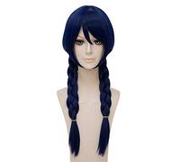 Lanting Cosplay Wig Shokugeki No Soma Megumi Tadokoro Blue Long Wigs Braid Cosplay Party Fashion Anime Human Costume Full
