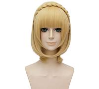 LanTing Cosplay Wig SINoALICE Dark Blue Wigs Corta Cosplay Party Fashion Anime Human Costume Full wigs Synthetic Hair Heat Resistant Fiber Style4