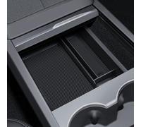 LANTU Organizador de Consola Central para Tesla Model Y 2025 y Model 3 2024-2025 Caja de Almacenamiento con Material Aterciopelado Tesla Juniper Highland Accesorios