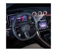 LANTU Protector de pantalla HD serie 9H 2 unidades para M-ercedes Benz Clase C W206 2021-2025 y GLC X254 2022-2025 con navegación de 11,9 pulgadas y protector de pantalla de cabina de 12,3 pulgadas