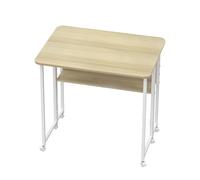 LANTUS - Escritorio de ordenador, mesa de oficina, punta de sofá con 4 ruedas cerradas, mesa de cama, ideal para cama y sillón, bandeja, 80 x 58 x 75 cm, color blanco