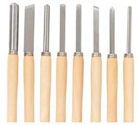 LANTUS Juego de tijeras de madera de 8 piezas Juego de tijeras de madera Herramientas de torneado de madera Juego de tijeras de torre para torneado de madera dura