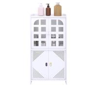 LANTUS - Mueble de almacenamiento para inodoro, armario, estante ajustable, patas resistentes al agua, pequeños espacios, pequeño armario de baño para cuarto de baño, sala de estar, 30 x 22 x 75 cm (B
