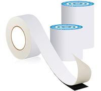 LANUCN cinta impermeable blanca, tela asfaltica autoadhesiva cinta butilo de sellado para sellar costuras de techo, caravana, canalón, tubería y reparación fugas en exteriore (10 cm x 5 m x 1 rollo)