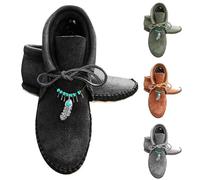 Lanunlly Botas Mujer Planos Cowboy Botines Cortas Antideslizante Elegantes Boots Originales Botin Fiesta Bota Vintage Zapatos Minimalistas Comodas Retro para Otoño Invierno Primavera