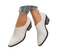 Lanunlly Botas Mujer Tacón Bajo Cowboy Botines Cortas Antideslizante Retro Botin Originales Zapatos Elegantes Boots Vintage Bota Chelsea Comodas Fiesta para Otoño Invierno Primavera