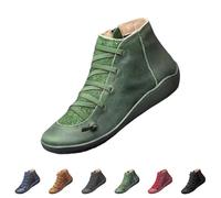 Lanunlly Botines Mujer Planas Cortas Botas Cowboy Chelsea Originales Botin Retro Zapatos Vintage Bota Comodas Boots Minimalistas Fiesta Elegantes para Otoño Invierno Primavera