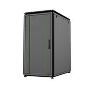 Lanview 19" 22U Armario Rack de Datos 600x1000mm, Mural, con Puerta de Cristal Templado Antiestático y Paneles Laterales Extraíbles