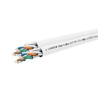 Lanview Cable de Red Cat6a U-FTP 305m Dual LSZH Blanco, AWG23, Clase Fuego Cca, Caja REELEX, para Cableado Estructurado de Alta Velocidad
