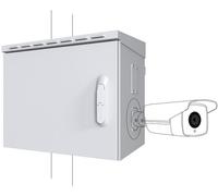 Lanview Midi Classic Gabinete CCTV para 4 Cámaras con Montaje en Poste | Exterior, Doble Pared, Ventilado y Acero Galvanizado