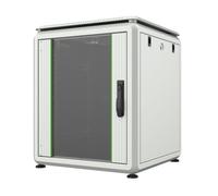 Lanview Rack Cabinet 19" 12U 600x600mm Data Line, Puerta Cristal, Gestión de Cables, Montaje Fácil