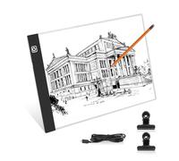 Lanvixo Mesa de Luz para Calcar, A4 Mesa Dibujo LED Caja de Luz con Brillo Ajustable Ultrafino LED Tableta de Dibujo para Diamond Painting Animación Bocetos