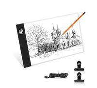 Lanvixo Mesa de Luz para Calcar, A5 Mesa Dibujo LED Caja de Luz con Brillo Ajustable Ultrafino LED Tableta de Dibujo para Diamond Painting Animación Bocetos