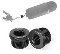 Lanxire 2 adaptadores de rosca de tornillo, macho de 5/8 pulgadas a hembra de 3/8 pulgadas, adaptador de tornillo de micrófono de metal compatible con soporte de micrófono Blue Yeti/Blue Snowball/Blue