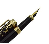 Lanxivi Duke Sapphire Fude Pluma Estilográfica de Caligrafía Fina a Amplia Tamaño para Dibujo de Firma y Arte