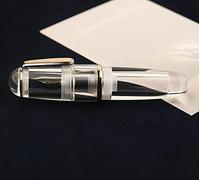 Lanxivi Majohn Q1 - Pluma estilográfica de punta fina, diseño de cuentagotas transparente de gran capacidad