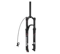 LANXUANR Horquilla para Bicicleta de montaña de 26/27,5/29 Pulgadas. Ajuste de Rebote, suspensión neumática. Tubo Recto/cónico de 1-1/8 Pulgadas x 220 mm, Cierre rápido de 9 x 100 mm, Freno de Disco