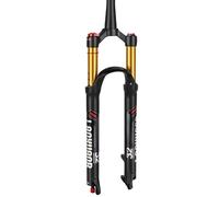 LANXUANR Horquilla para Bicicleta de montaña de 26/27,5/29 Pulgadas. Ajuste de Rebote, suspensión neumática. Tubo Recto/cónico de 1-1/8 Pulgadas x 220 mm, Cierre rápido de 9 x 100 mm, Freno de Disco