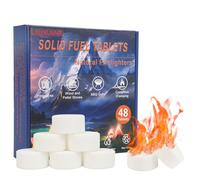 LANXUANR Tabletas de Combustible sólido Encendedores para Chimenea, para Uso Interior y Exterior, para Fogatas, Barbacoas, Encendedores para Parrilla y Estufa de Leña