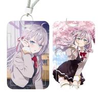 Lanyard Animado Portatarjetas - 2 Piezas Alya Sometimes Hides Her Feelings in Russian Alisa Maria | Para Escuela, Oficina, Tarjeta de Transporte Bus (2)