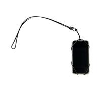 Lanyard - Correa de silicona ajustable para dispositivos móviles | Anti Slip Cell Phone Neck Cord with Secure Grip Mount, Outdoor Travel for Hiking Cycling Camping Use, 3,74 x 2,17 pulgadas, Negro