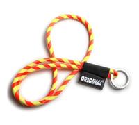 Lanyard - Llavero de cuello tubular con anilla de metal para llaves de casa, coche y gadgets, grosor de 8 mm, colorido, robusto y adhesivos, Talla única