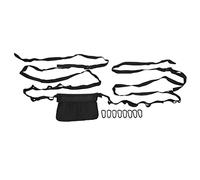 Lanyard para Acampar Portátil, Oxford Fabric Tienda Impermeable Camping -Línea de Lavado Múltiples con 8 Camaronantes para Viajar