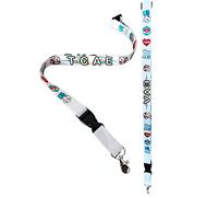 Lanyard Personalizado Sanitario TCAE + NOMBRE. Porta Tarjetas Identificativas. Pon la profesión o cargo que quieras a un lado y nombre al otro Con esfigmomanómetro hospital ambulancia corazón botiquín