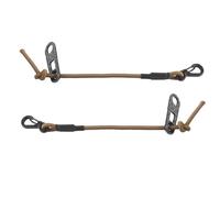 Lanyard Táctico NVG De Visión Nocturna, Cordón Elástico 2 Unidades con Cartón para Montaje en Casco, Compatible con PVS-7 PVS-14 PVS-31(Brown)