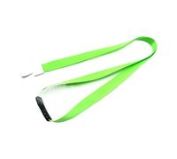 Lanyard with Safety Buckle 1.5cm Wide Neck Strap for Card Holders Name Card ID Card Adult and Child Safety Lanyard(Fluorescent green)