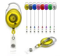 Lanyards Tomorrow - Soporte para carrete retráctil, extensible, identificación, pases para tarjetas de identificación, control de acceso de seguridad, mosquetón con clip metal cinturón trasero Yo Yo