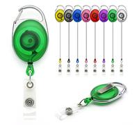 Lanyards Tomorrow - Soporte para carrete retráctil, extensible, identificador de identificación, soporte para tarjetas de acceso de seguridad, mosquetón con clip de metal para cinturón trasero Yo Yo