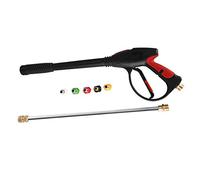 Lanza de alta presión, 1/2 pulgadas BSP Max 4000 PSI Pistola de lanza ajustable, boquilla para limpiador de alta presión con 5 boquillas